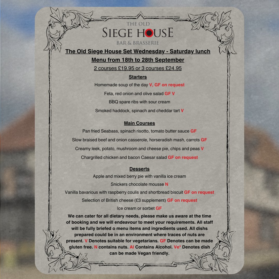 Treat yourself to our special lunch menu, available from Wednesdays to Saturdays! Don’t miss out—menu ends September 28th!

#MidweekLunch #SpecialOffer #Foodie #DeliciousMeals #DiningOut
