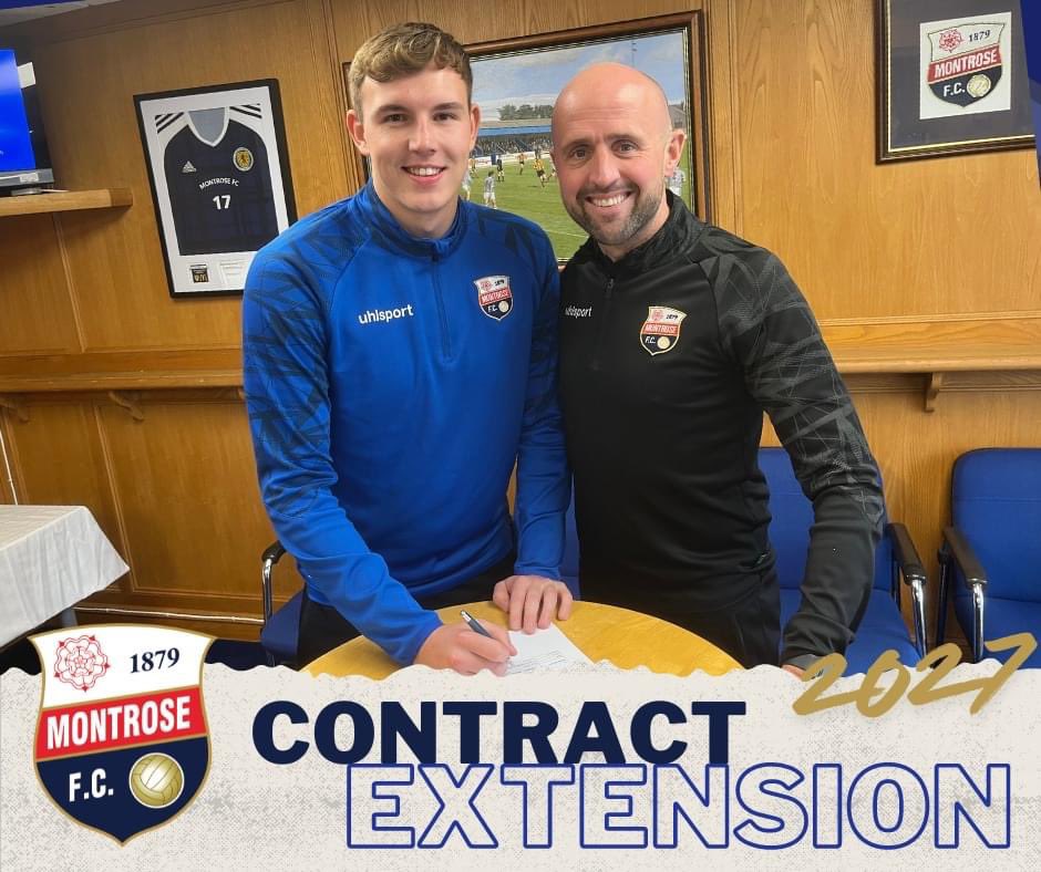 MontroseFC's tweet image. QUINN EXTENDS GABLE ENDIES CONTRACT

Montrose FC have agreed a 24-month contract extension with Aidan Quinn, keeping the defender at Links Park until the summer of 2027.

Watch Aidan&apos;s interview here youtu.be/bDAVRv6YraE