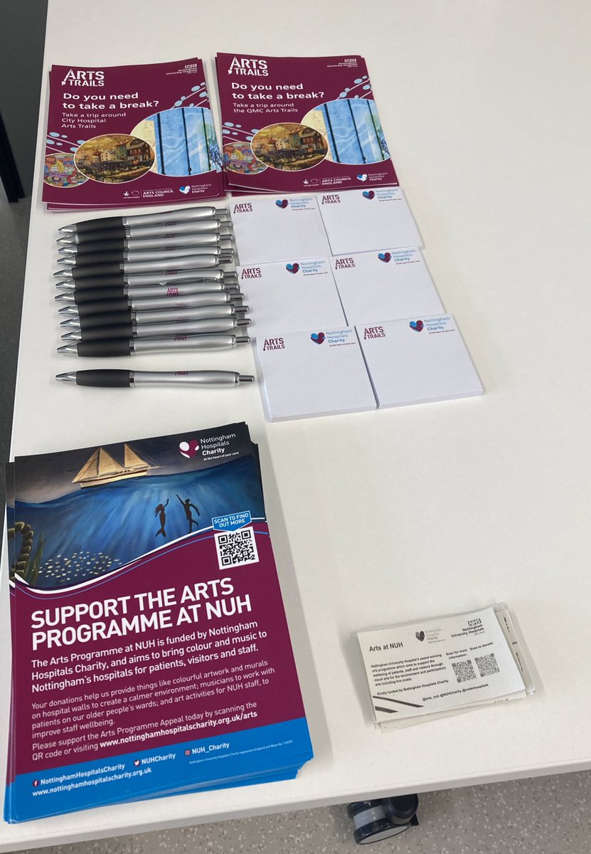 Megan Dawes (@arts_nuh) on Twitter photo We are at <a href="/nottmhospitals/">Nottingham University Hospitals</a> APM event in Nottingham Central Library!
Come and chat to us and meet Paul, our Artist in Residence, who is delivering mini sessions throughout the afternoon☺️🎨
<a href="/NUHCharity/">Nottingham Hospitals Charity</a> <a href="/nuhpatientgroup/">💙 NUH Patient Partnership Group (PPG) 💙</a> We are at <a href="/nottmhospitals/">Nottingham University Hospitals</a> APM event in Nottingham Central Library!
Come and chat to us and meet Paul, our Artist in Residence, who is delivering mini sessions throughout the afternoon☺️🎨
<a href="/NUHCharity/">Nottingham Hospitals Charity</a> <a href="/nuhpatientgroup/">💙 NUH Patient Partnership Group (PPG) 💙</a>