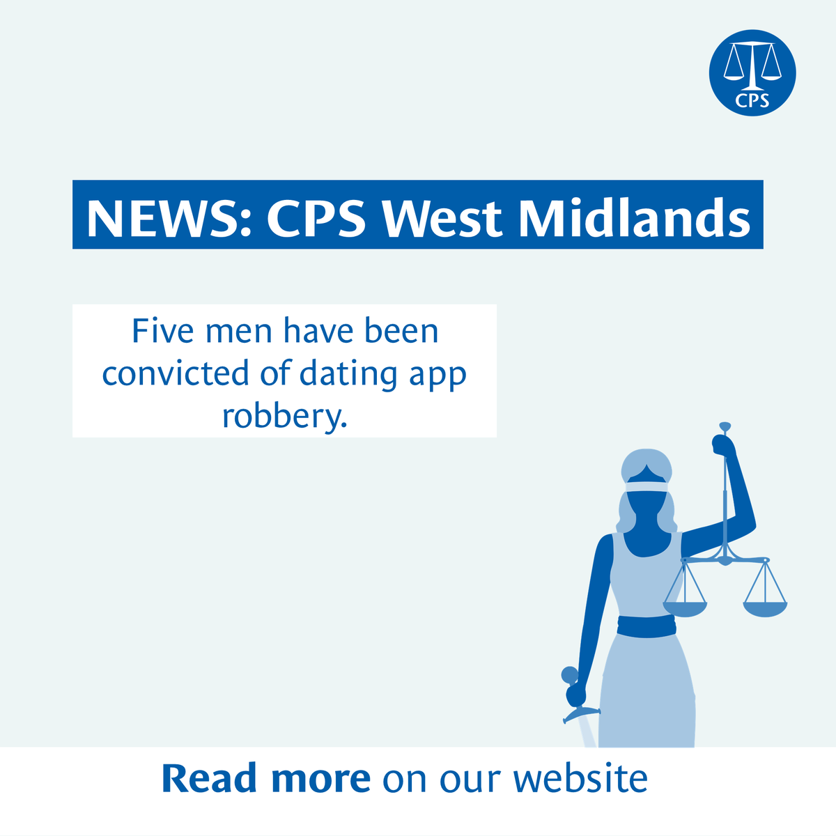 ⚖️Five men have been convicted for their part in an organised series of robberies targeting men they met through dating apps and stealing thousands of pounds.

More: ➡️ cps.gov.uk/west-midlands/…