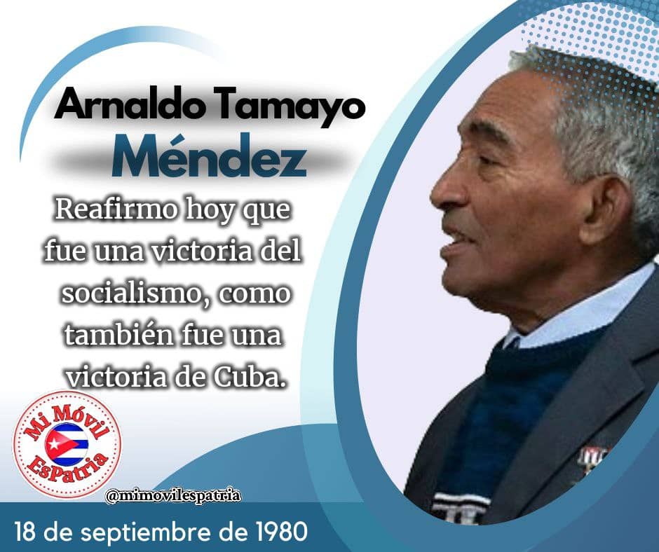 Guerrerotony161's tweet photo. Felicitaciones a GB Arnaldo Tamayo Méndez, Héroe de la República de #Cuba, en el aniversario 44 de  su histórico vuelo al Cosmos, que ejemplifica la indestructible amistad entre Cuba y #Rusia.
Gracias por tu ejemplo de consagración, sencillez y fidelidad, amigo. https://t.co/O19WJjZ3Rc