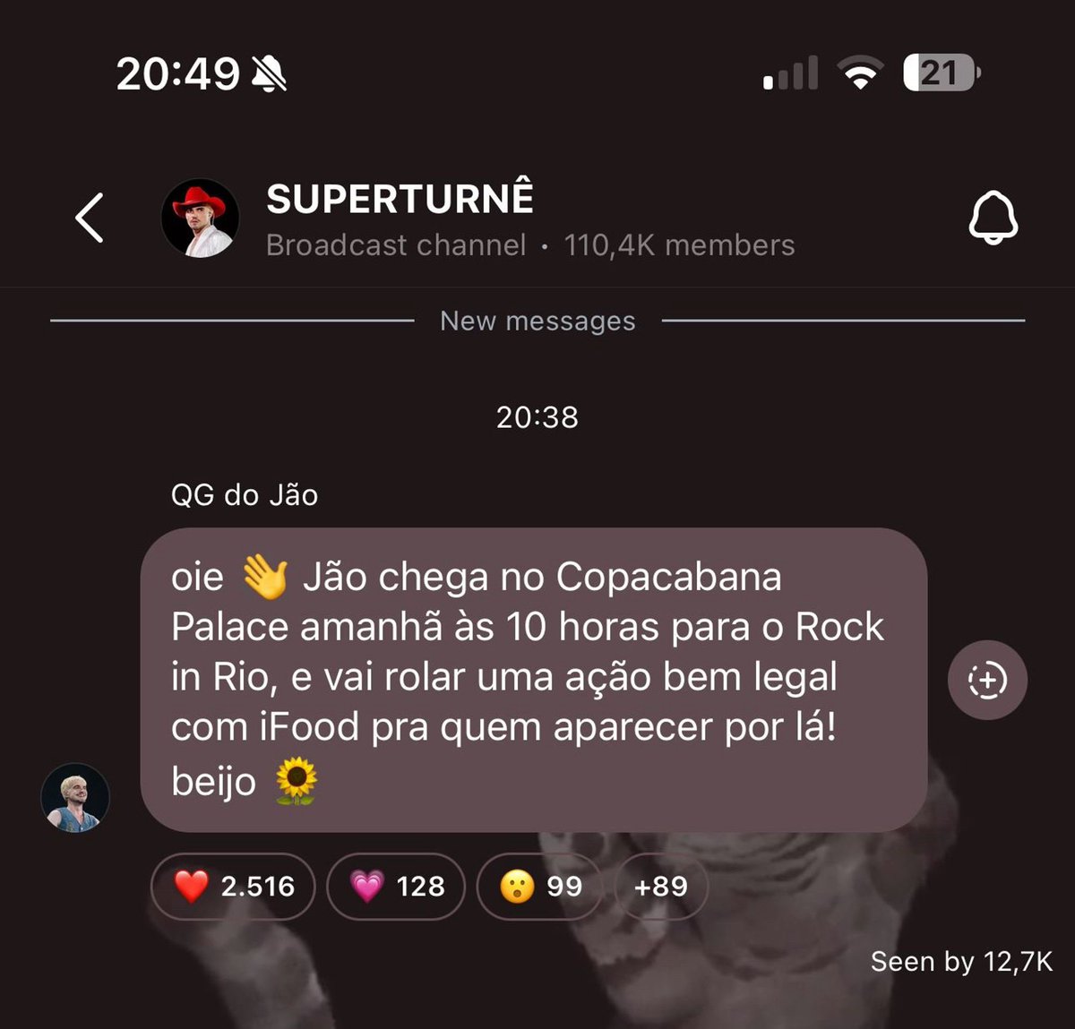 estounagrade's tweet photo. Hoje (18) irá rolar uma ação do Jão em parceria com o @ifood.com.br no Copacabana Palace, ás 10h https://t.co/1sdIRUMOJS