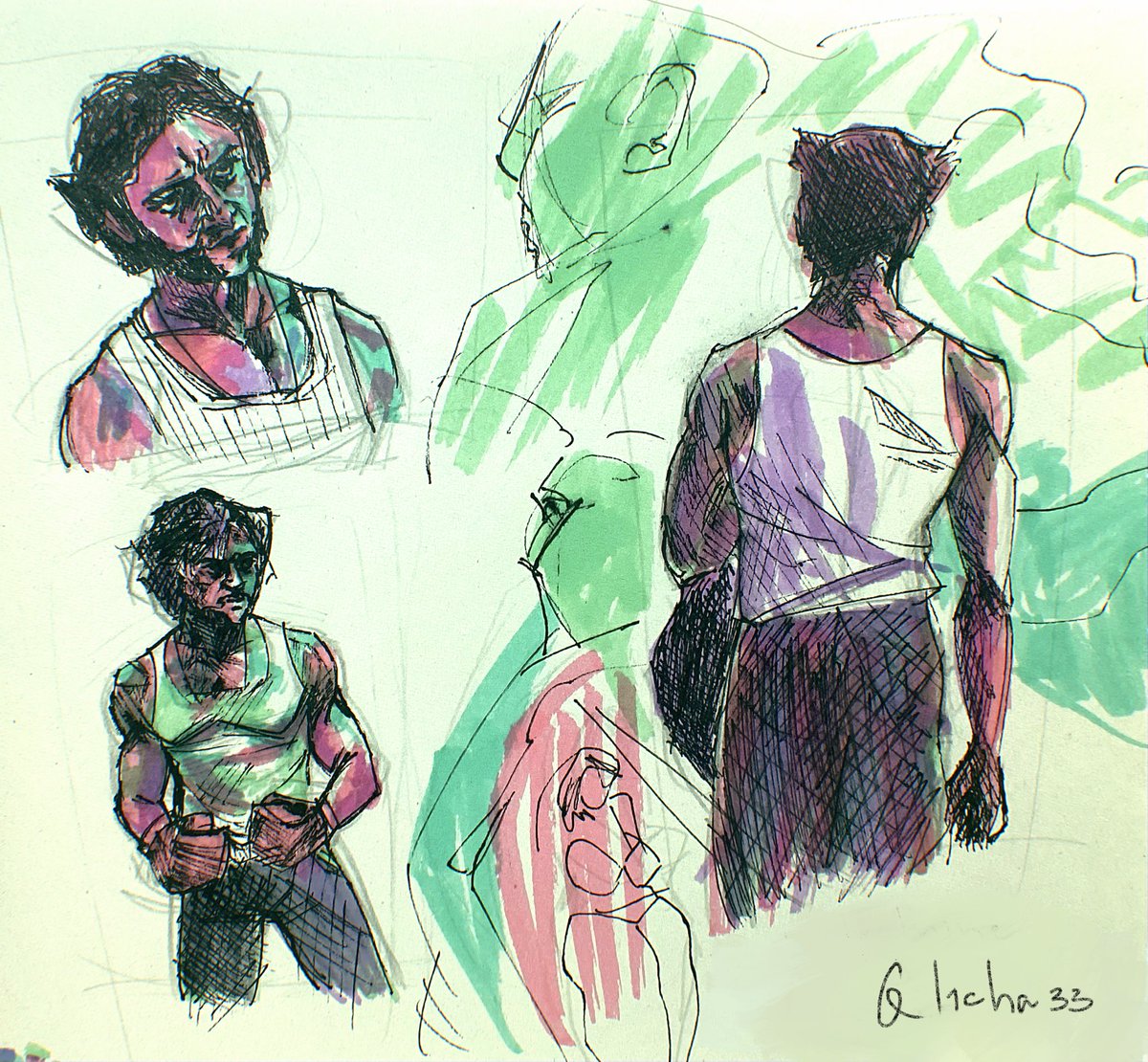 wolverine sketches:3 
#loganhowlett #logan #wolverine