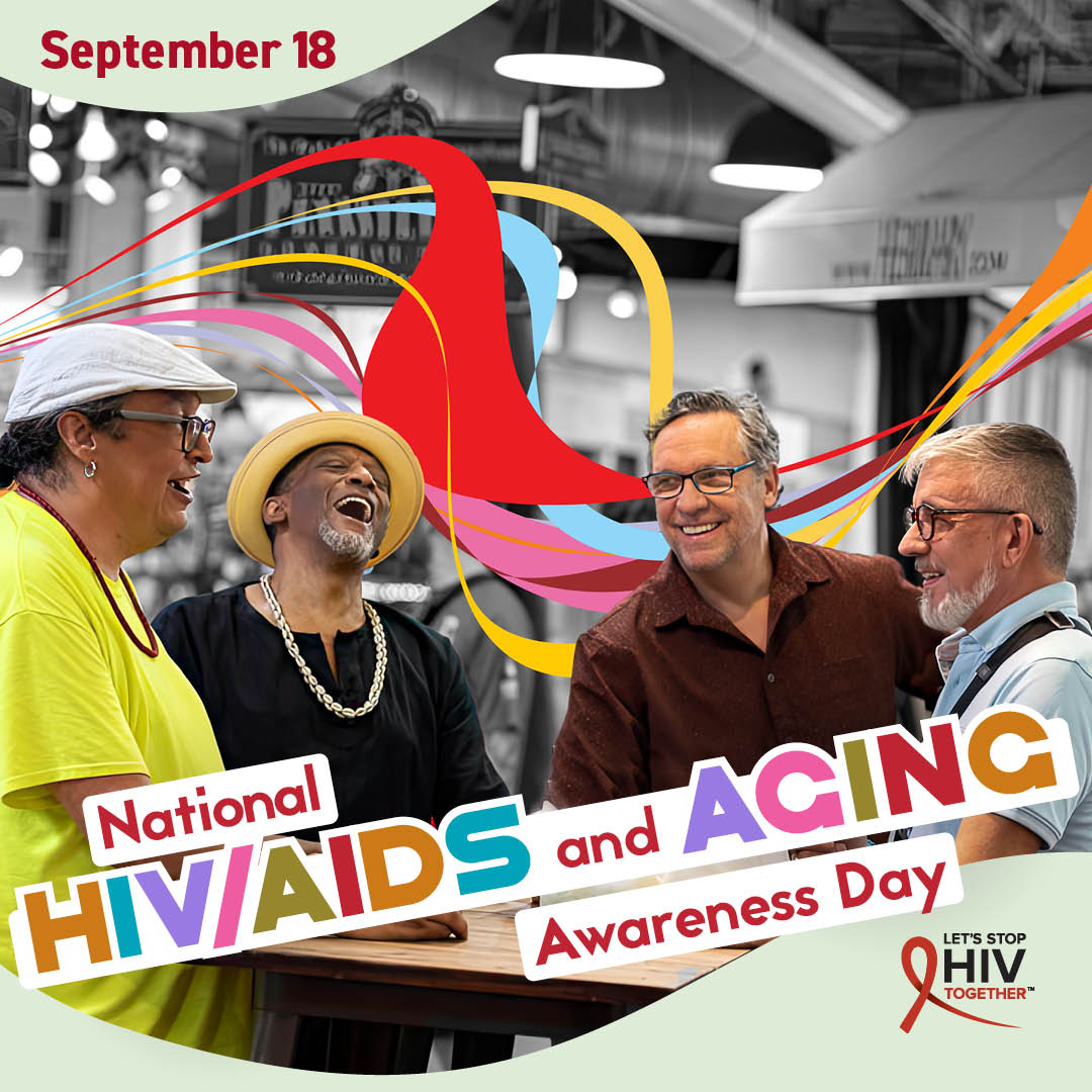 Today is National HIV/AIDS &amp; Aging Awareness Day, a day to address the impact of #HIV on adults aged 50 and older.

We can #StopHIVTogether by reducing HIV stigma and promoting HIV prevention and treatment for older adults.

cdc.gov/stophivtogether

#NHAAD