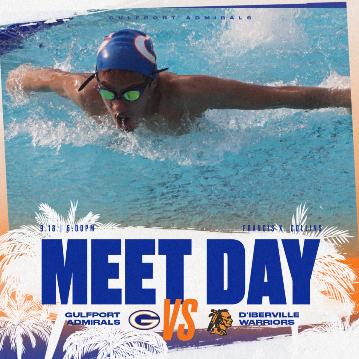 Last home meet of the season! Come join us at the Francis X. Collins! See you there. #Hooyah #OneGPT #GoAdmirals