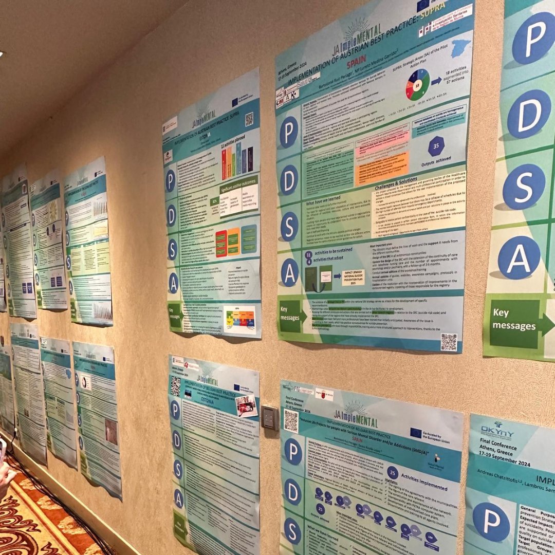 JA_ImpleMental's tweet photo. Today at the JA ImpleMENTAL Final Conference, we hosted the Poster Exhibition! 🎉
All posters are available on our website – check them out! 📷📷
https://t.co/C1jPgxVqpI
#JAImpleMENTAL #MentalHealth #SuicidePrevention #PosterExhibition #FinalConference https://t.co/8Yyi8OfaKy