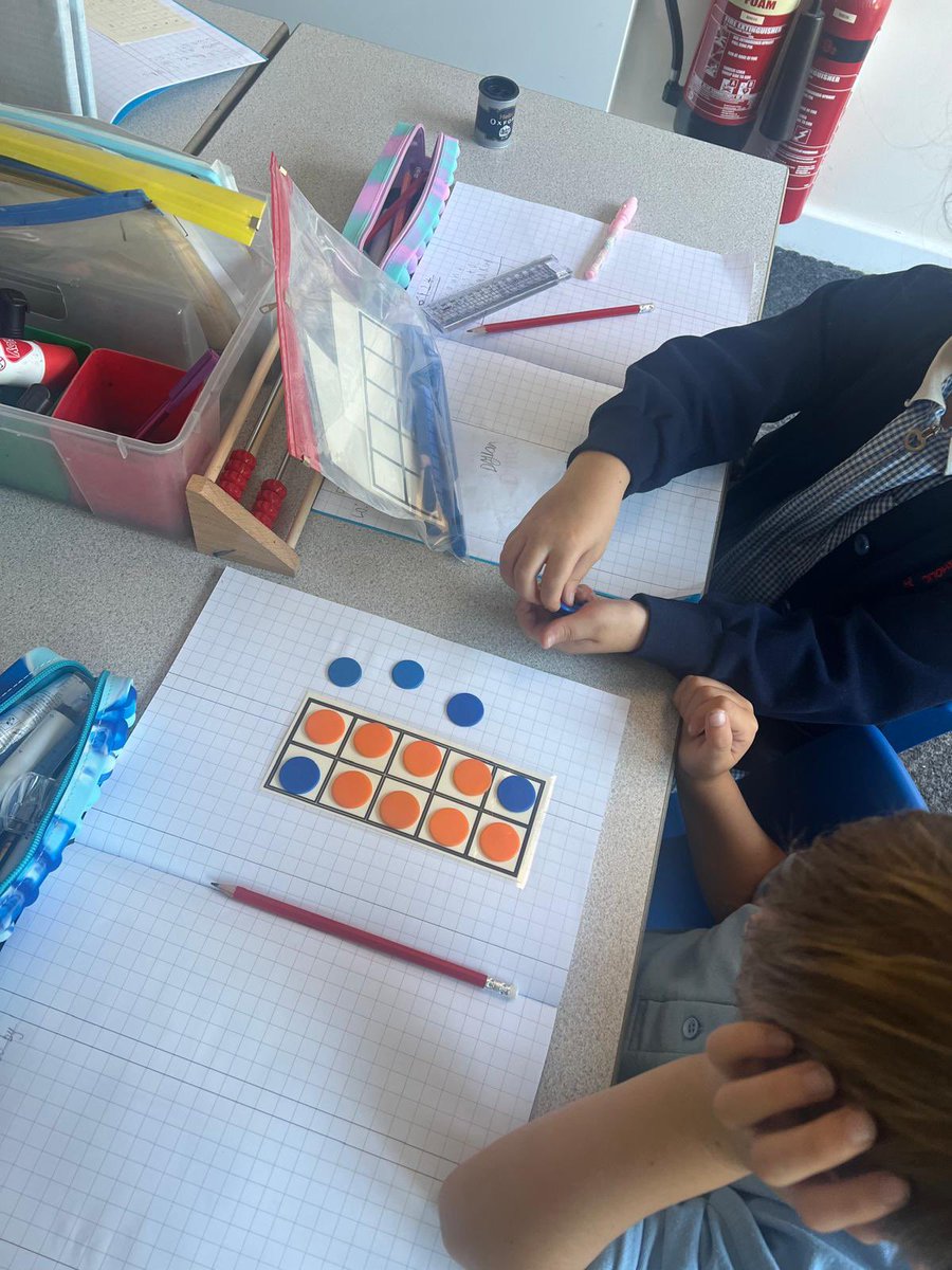 StVincentsPr's tweet photo. Year 2 are using counters and tens frames to help them to understand place value in Maths 🧮 #passionateaboutlearning https://t.co/zYmO81MJqq