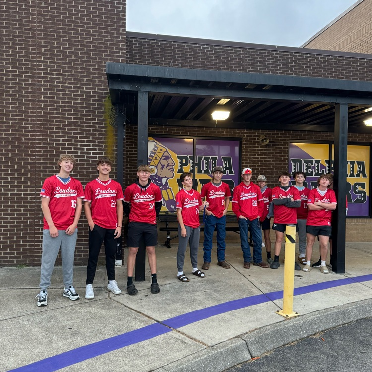 Thanks to the LHS Redskin Baseball Team for coming over and greeting our students this morning!  Go Big Red!