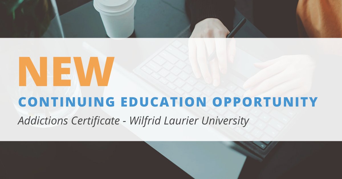 Calling social workers searching for professional development opportunities 📢
Wilfrid Laurier University offers an Addictions Certificate, designed for anyone who wants to build on their knowledge and skills in the field of addictions. 📚
For more info: bit.ly/3ZLkl1N