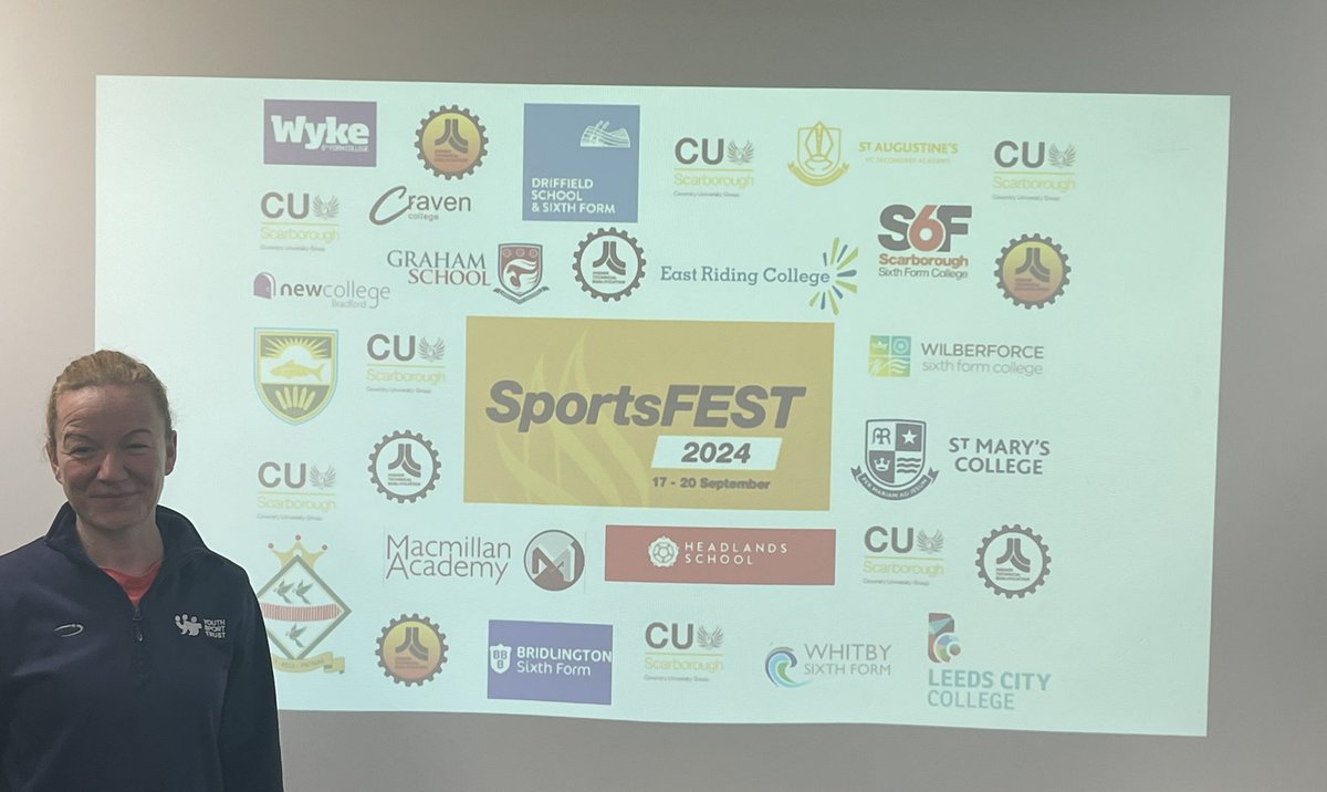 rachfmackenzie's tweet photo. Fabulous start to #sportfest @CUScarborough inspiring pupils from across the region to consider coaching, sport and the courses available as options for a career that really makes a difference to society. #sportchangeslives #inspiringcoaches https://t.co/zoJWUUZhab