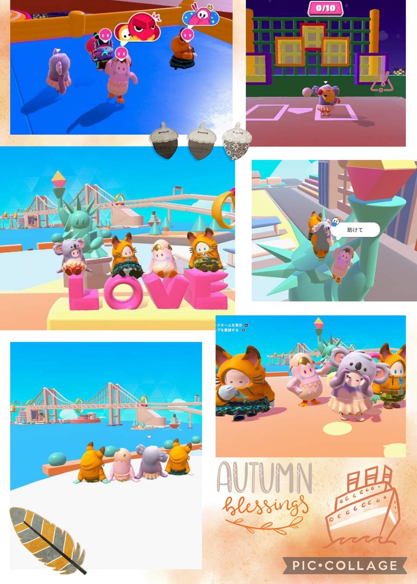 takuさん、まやちゃん、ゆきちゃんとパーティ🦊🐣🐨♡

スクワッド＆探索、クリエをちょっとずつ🤏ˊˎ˗
探索はしゅうまいさんのステージ👀野球好きだけど下手くそでした😇
クリエはお台場ステージへ🗽🌉
モニュメントの上でパシャリ✧
p📷qω•,,´) ｡º*

楽しい時間をありがとうございました🎀˖ ࣪⊹