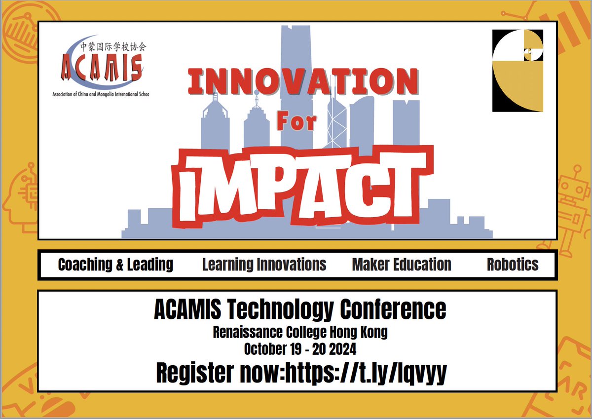 silkjay's tweet image. Join us at the #ACAMISTech Conference 2024, where &quot;Innovation for Impact&quot; comes alive. Immerse yourself in the transformative power of technology in education. Whether you&apos;re interested in coaching, learning innovations, maker education, or robotics, come to connect and share!