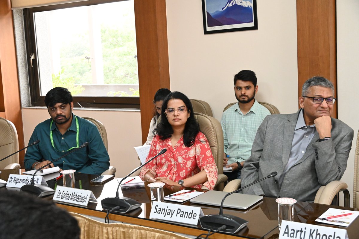 vifindia's tweet photo. Today @vifindia  hosted a brainstorming session titled "Issues and Options for India at COP 29” under the chairmanship of Dr. Arvind Gupta, Director VIF. Eminent experts, including Dr. Kirit Parikh, Mr. RR Rashmi, and Dr. Purnamita Dasgupta, participated along with other experts from government and civil society. Climate change is a global collective action problem requiring international cooperation through multilateralism under the UNFCCC. Global climate action should promote climate justice by recognising the fundamental equality of all people in accessing economic growth and sustainable development. It was emphasised that adaptation is an overwhelming concern and overriding priority for all developing countries. Climate change can best be addressed by adopting globally climate-friendly lifestyles. Despite its low per-capita, historical cumulative, and current GHG emissions, India is fully engaged in the process and is supportive of efforts of the COP 29 presidency to produce equitable, tangible, and substantial outcomes.