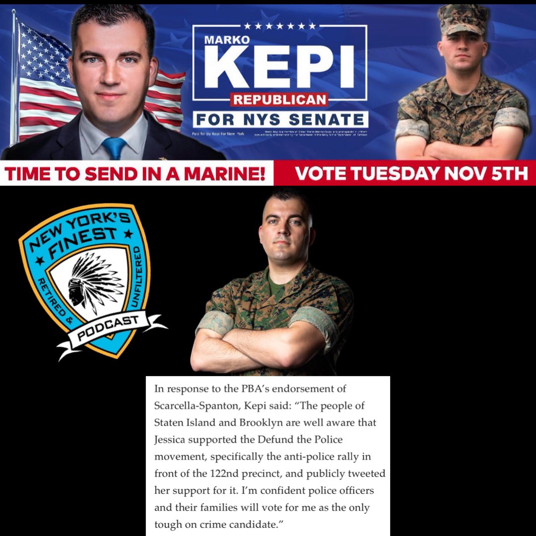 Is anyone shocked that <a href="/NYCPBA/">NYC PBA</a> endorsed a democratic candidate over <a href="/MarkoKepi/">Marko Kepi</a> a  NYPD Cop &amp; United States Marine ? I’m certainly not silive.com/politics/2024/…