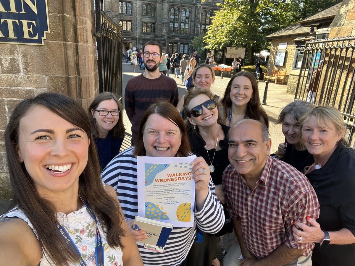 What a lovely day for the <a href="/UofGMedicine/">UofG Medicine</a> first ever Walking Wednesday! Thanks to Natalie for organising! Come and join us every Wednesday at 12.30 at the Main Gate for a wee wander and a chance to meet new colleagues! <a href="/UofGMVLS/">UofG MVLS</a>