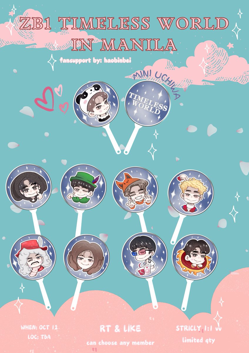 haobinbei's tweet photo. ✧･ﾟ: *✧･ﾟ:* ZB1 mini uchiwa ✧･ﾟ: *✧･ﾟ:*
             fansupport by: haobinbei ♡

mechanics: 
✿ rt and like
✿strictly 1:1 ratio, vv limited qty
✿can choose any member 
✿open for trades and donation ˙˚ʚ(´◡`)ɞ˚˙

#ForZEROSE #ZB1INMANILA https://t.co/rQhiPpOzmr