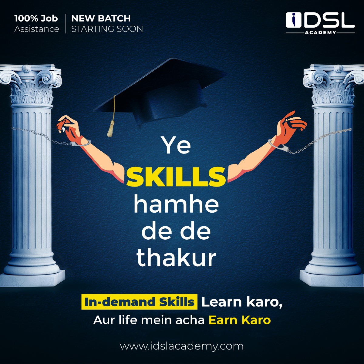 idslacademy's tweet photo. POV: If Sholay was made in the Digital Marketing era... Gabbar would say, ‘Ye skills hamhe de de, Thakur!’ 😎📈

📞 +91 63523-46096
🌐 https://t.co/qw6wLyVvto

#IDSLAcademy #InDemandSkillsLearning #courses  #LearnWithIDSL #Enrollnow #ahmedabad https://t.co/9xVnlfLtG1