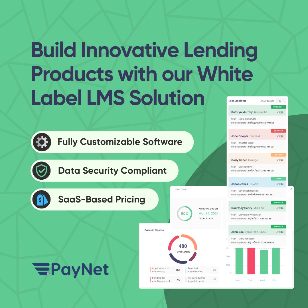 paynetpro's tweet photo. 🚀 Transform your #lending with #PaynetSystems’ White Label #Loan Management Software! Customize products, integrate seamlessly, & adapt to market needs—all while enhancing customer satisfaction.
💬 Let’s connect and elevate your lending!
🔗: https://t.co/DOxv9raoPM
#Fintech https://t.co/GfALjfpXBq