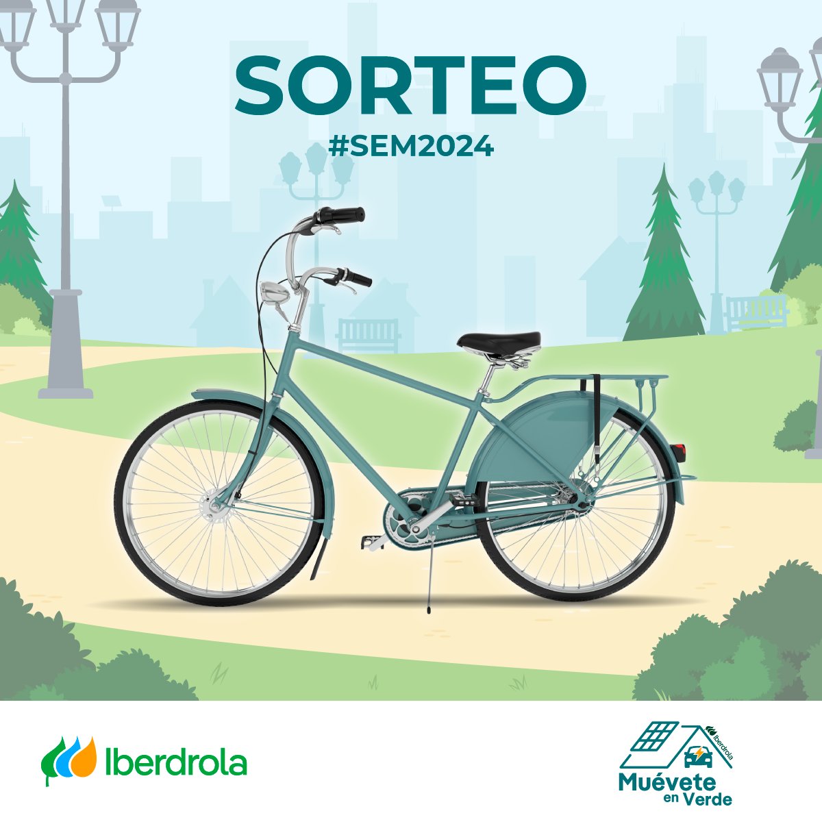 La bici es útil, divertida, buena para tus paseos, tu salud ¡y la del planeta! 🌎

Participa en este #SORTEO por la #SEM2024:

👉Síguenos
♻️Comparte esta publicación
✍️Comenta con #MuéveteEnVerde

GANA 🏆 una de las 3️⃣ bicicletas de paseo 🚲

BBLL iberdrola.com/sala-comunicac…