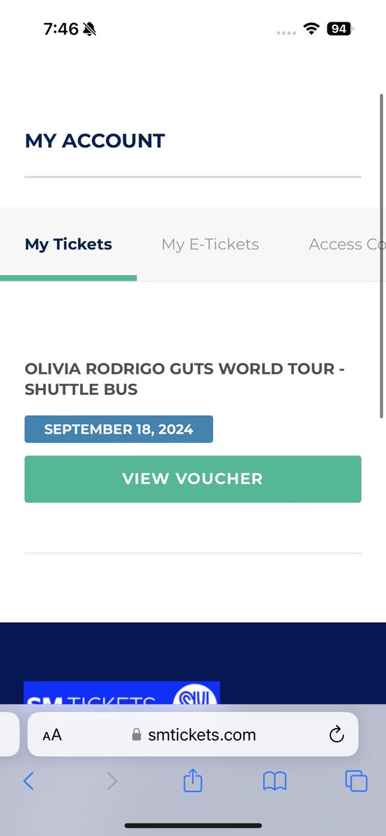 hangyulie's tweet image. nawala voucher ko sa sm tickets for olivia rodrigo guts tour??? nakabili na ko ng shuttle ticket and pagkacheck ko ngayon, nawala na omg anyone else facing this problem 🥹 #OliviaRodrigo #GUTSWorldTourManila #OliviaRodrigoPH @livenationph @smtickets