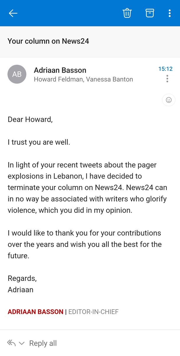 Howard Feldman tweet media
