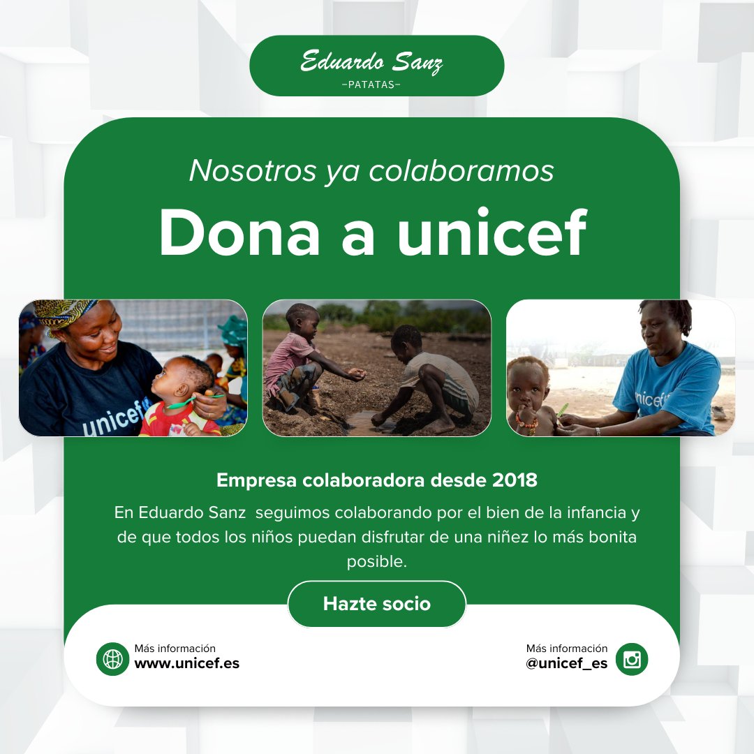 👶✨ La importancia de una infancia feliz ✨👶

Por eso, desde 2018 colaboramos con UNICEF, comprometidos a mejorar la vida de los niños. Hoy, seguimos trabajando para que cada niño pueda disfrutar de una infancia plena y feliz. 💙

#InfanciaFeliz #ColaboraciónUNICEF