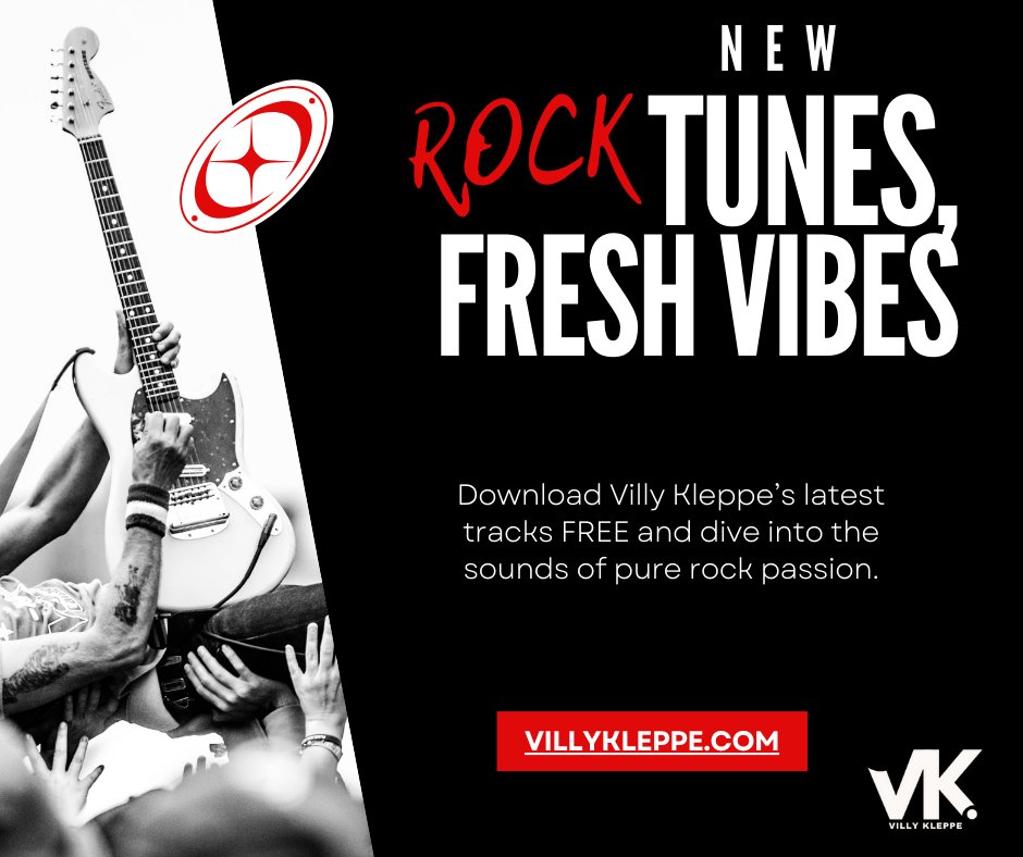 villykleppe's tweet image. Rock that inspires, downloads that are free! 🎧✨ Get Villy Kleppe’s latest tracks NOW and feel the difference.
👉 villykleppe.com
#FreeTracks #InspiringRock #VillyKleppe