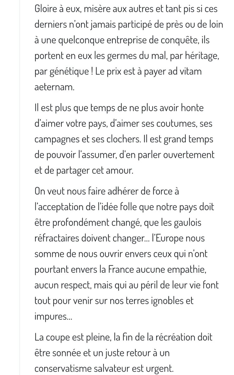 Geronimuslll's tweet photo. Notre ami @ElAmazingRabbit a écrit un texte très pertinent dans le forum de notre site https://t.co/YZuhyNOQla.
Je souhaite donc le partager avec vous tous. 
Merci à lui pour ces mots justes et forts.
#PatriotesSolidaires https://t.co/5gJFqTo0dC