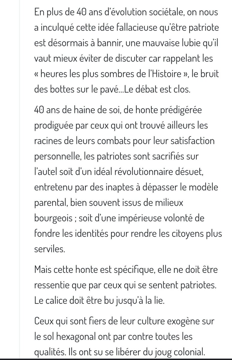 Geronimuslll's tweet photo. Notre ami @ElAmazingRabbit a écrit un texte très pertinent dans le forum de notre site https://t.co/YZuhyNOQla.
Je souhaite donc le partager avec vous tous. 
Merci à lui pour ces mots justes et forts.
#PatriotesSolidaires https://t.co/5gJFqTo0dC