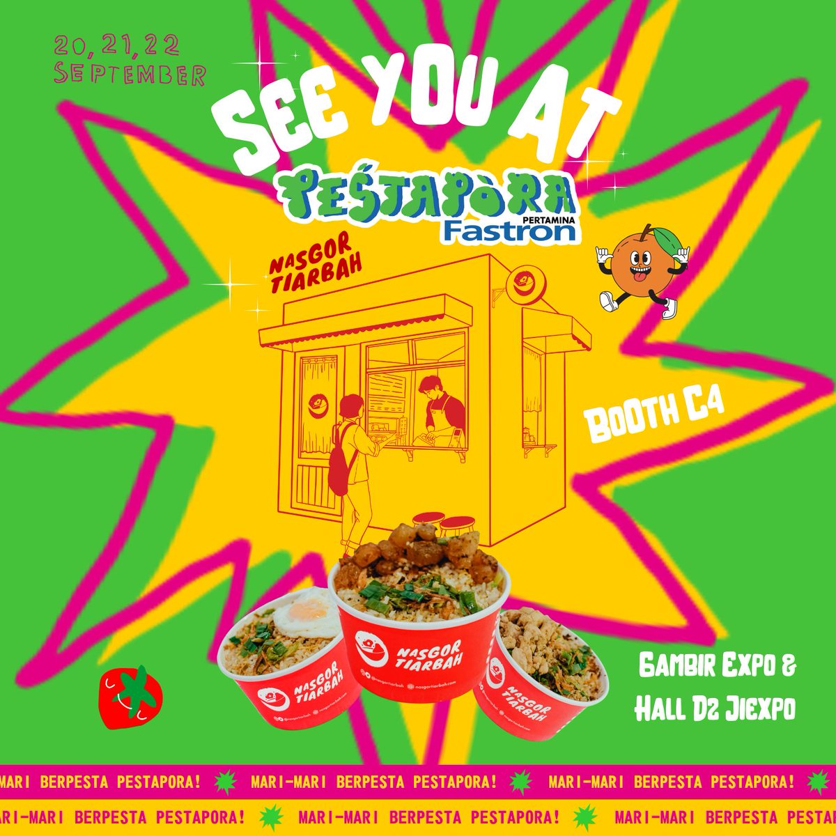 Gormin mau jadi anak skena dulu.
Nasabah yang ke Pespor, mari bertemu.

20-22 September