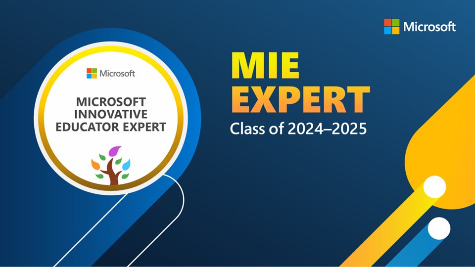 Bien fière de faire partie de cette communauté pour une autre année! #MIEExpert #MicrosoftEdu