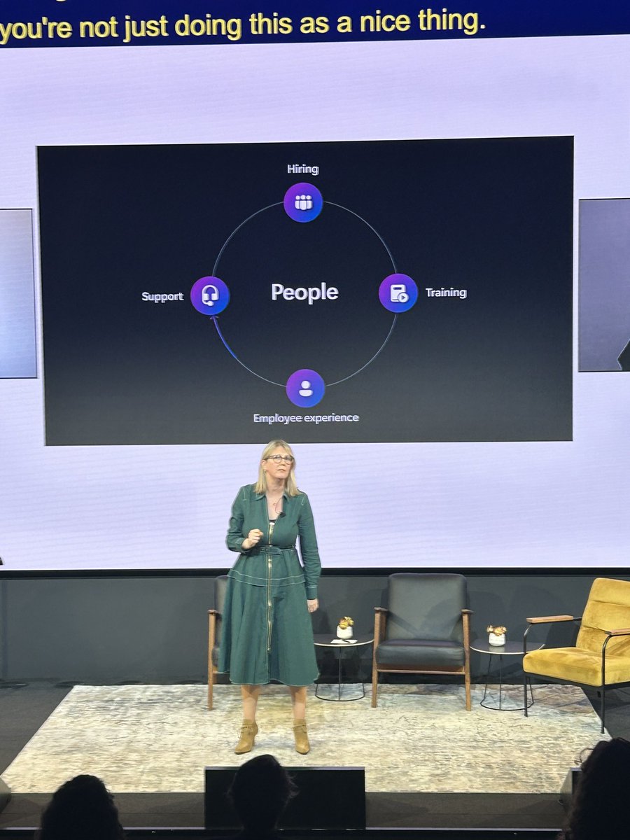 Chief Accessibility Officer <a href="/Microsoft/">Microsoft</a> “Remember that your #disabled employees are the experts” and “remember to call them disabled talent” and “accessible #AI is Responsible AI” <a href="/jennylayfluffy/">Jenny Lay-Flurrie</a> @DisabilityIN