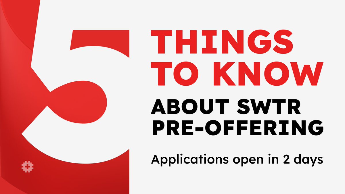 swisstronik's tweet image. 🚀💎 In 2 days, you’ll be able to apply for the SWTR Pre-Offering! 💎🚀

🔥 It’s your exclusive chance to acquire SWTR at special condition before anyone else

Only 499 spots are available. Applications open on September 20.

Learn the details here: link.swisstronik.com/3po - and