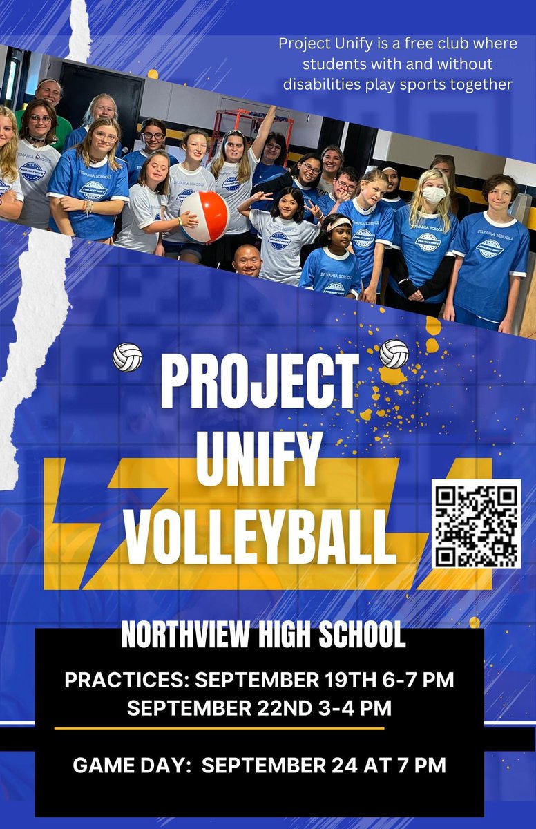 SylProjectUnify's tweet image. We had a great soccer practice on Sunday. Thanks to all who came out. We&apos;re now switching gears to volleyball. We have practice tomorrow from 6-7 pm in the aux gym at Northview. Come play unified!