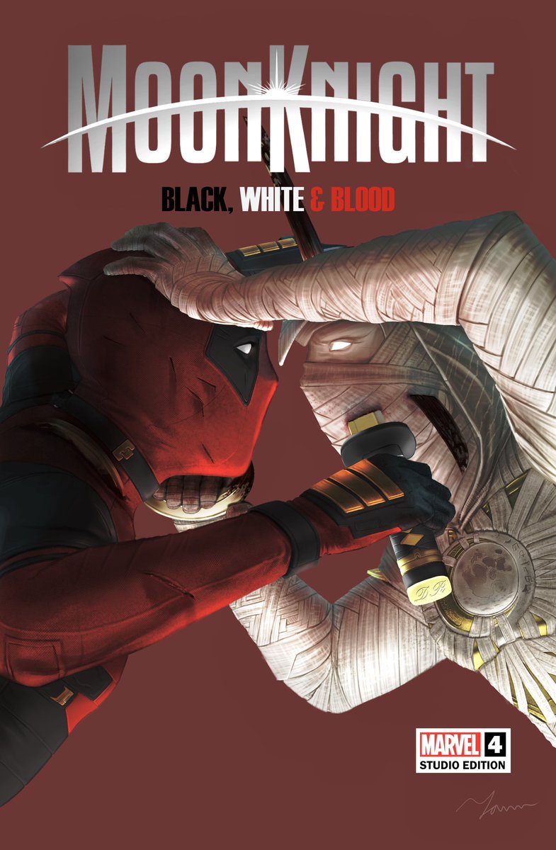 fannfann9's tweet photo. Welcome to MCU, Wade 

#deadpool #MoonKnight https://t.co/46C8Icc0sq