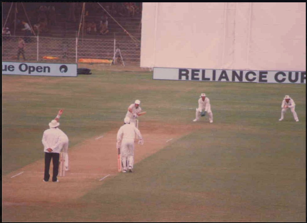 PABadami's tweet photo. #CricketArchive : #CWC1987 aka #RelianceWorldCup

Images from the #AUSvNZ game played at the Nehru Stadium in Indore (Oct 19, 1987)

📷MPCA https://t.co/SZjWoSKwoB