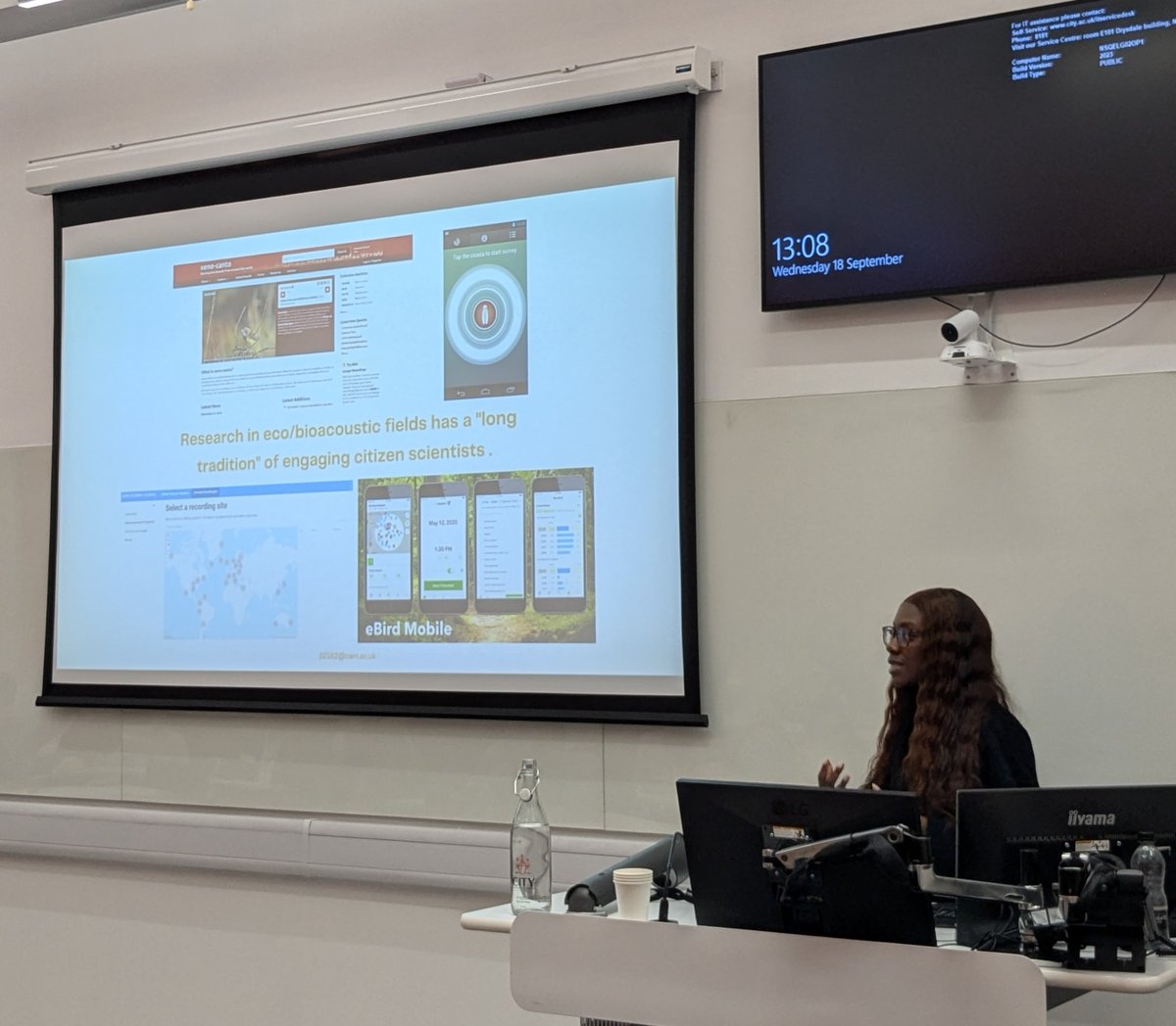 Joycelyn Longdon, founder of @climateincolour, presented for our third talk in Design Futures her ‘Justice-led Ecoacoustics’ research
hcidopenday.co.uk/speakers/joyce…
#Designforall #HCID2024
