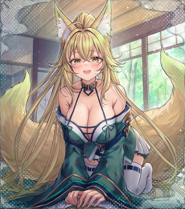 和装翠燐さん🦊陽光の中で 