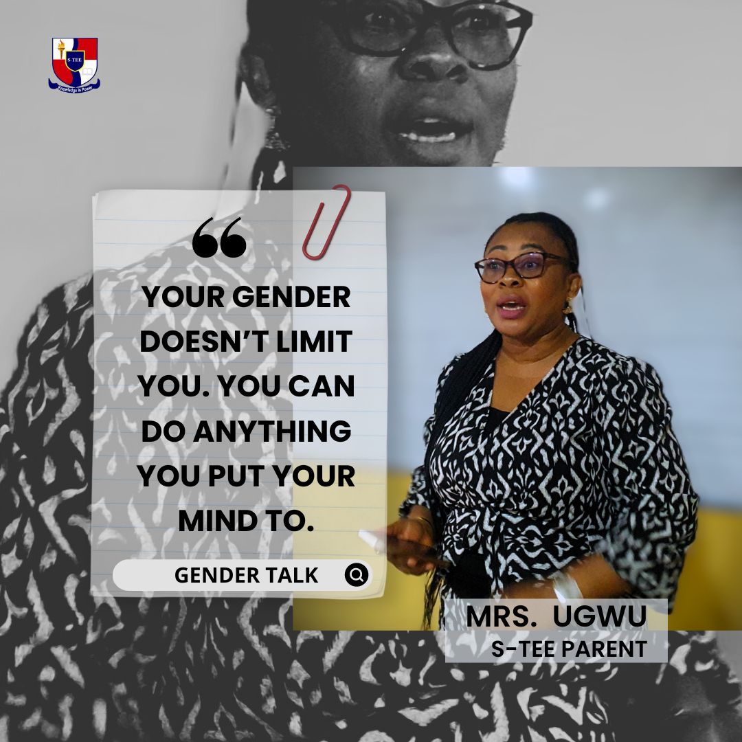 steeschool's tweet photo. Today, our parents inspired us with a powerful reminder: our gender doesn't define our potential!
Gender talk with our parents.
Proudly S-TEE Schools 

#steeschools #schoolsinlagos
#schoolsinfestac #gender #gendertalk #students https://t.co/qAueYSwir9