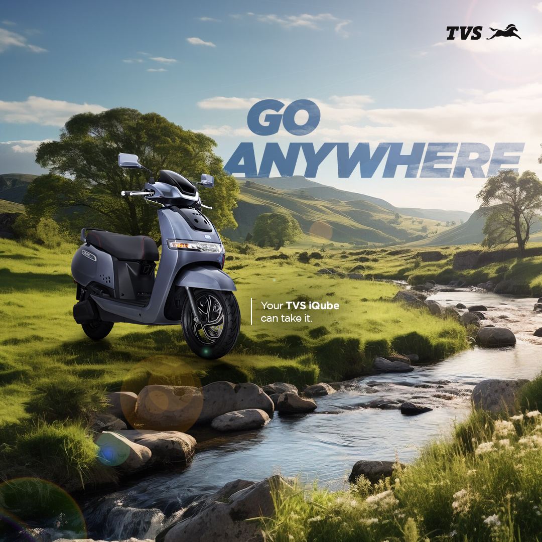 From crossing streams to traversing the unknown, your ride is ready for every adventure nature throws your way.

Visit your nearest dealership to test ride the TVS iQube.

#TVSiQubeElectric #TVSiQube #TVSMotorCompany #SmartlySimple