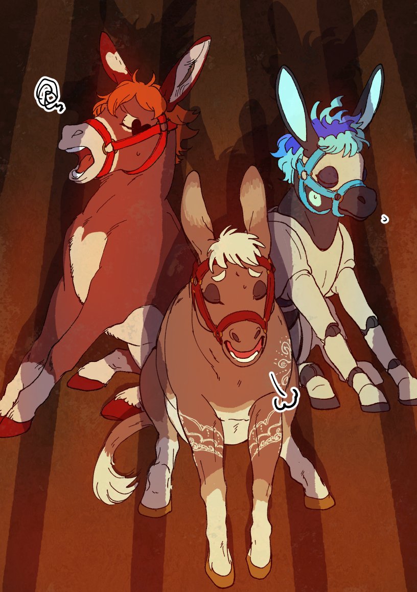 chigeno_3's tweet image. 全員捕獲🫏🎪
※🫏化 #擬獣化