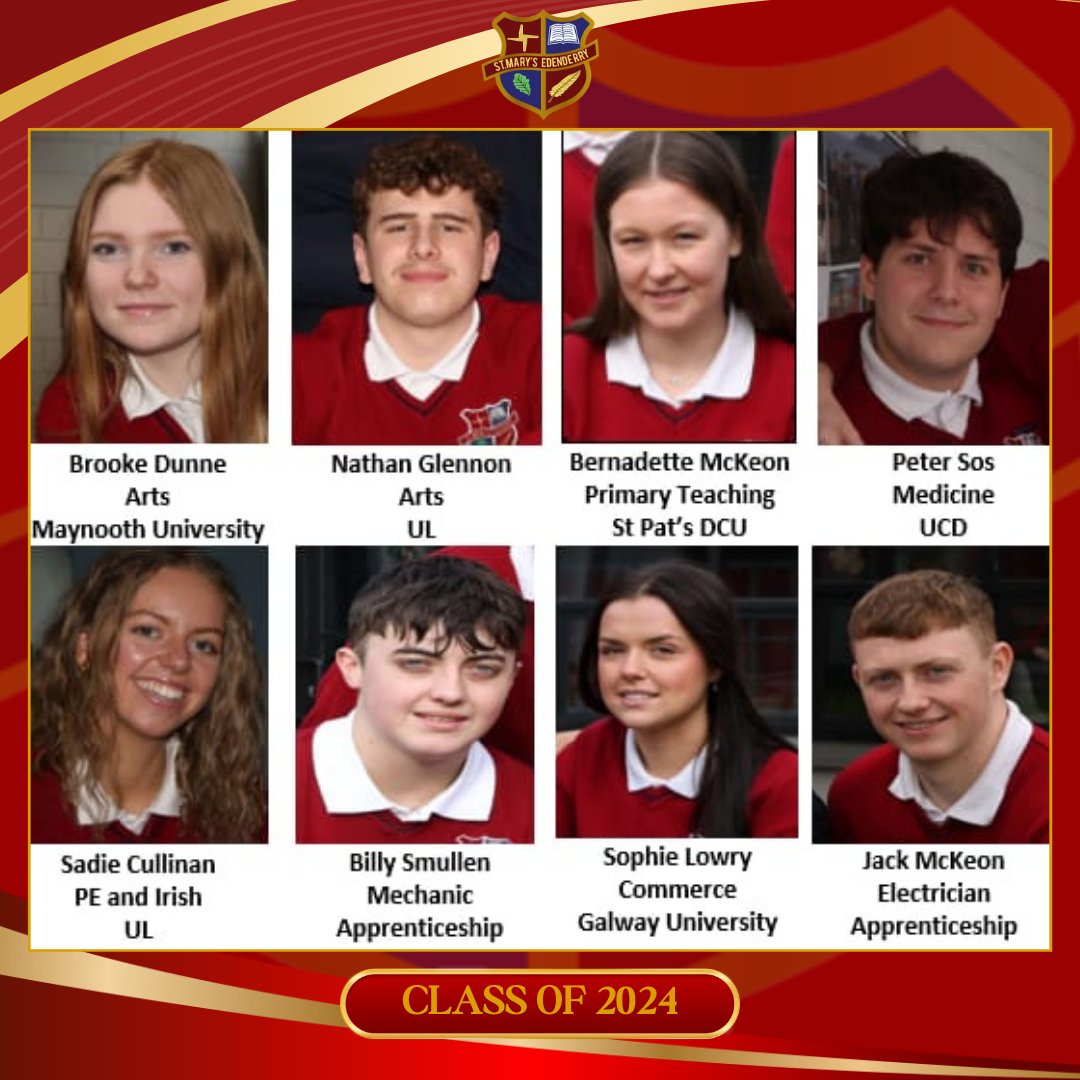 SMESecondary's tweet photo. We were delighted to hear from so many of our Class of 2024. We are incredibly proud of each and every one of them. They have blazed a trail for those following behind and for future members of our St. Mary’s community.
Reminder that our Open Night is on Wed, October 2nd @ 7 PM. https://t.co/Ysb2mfTqMN