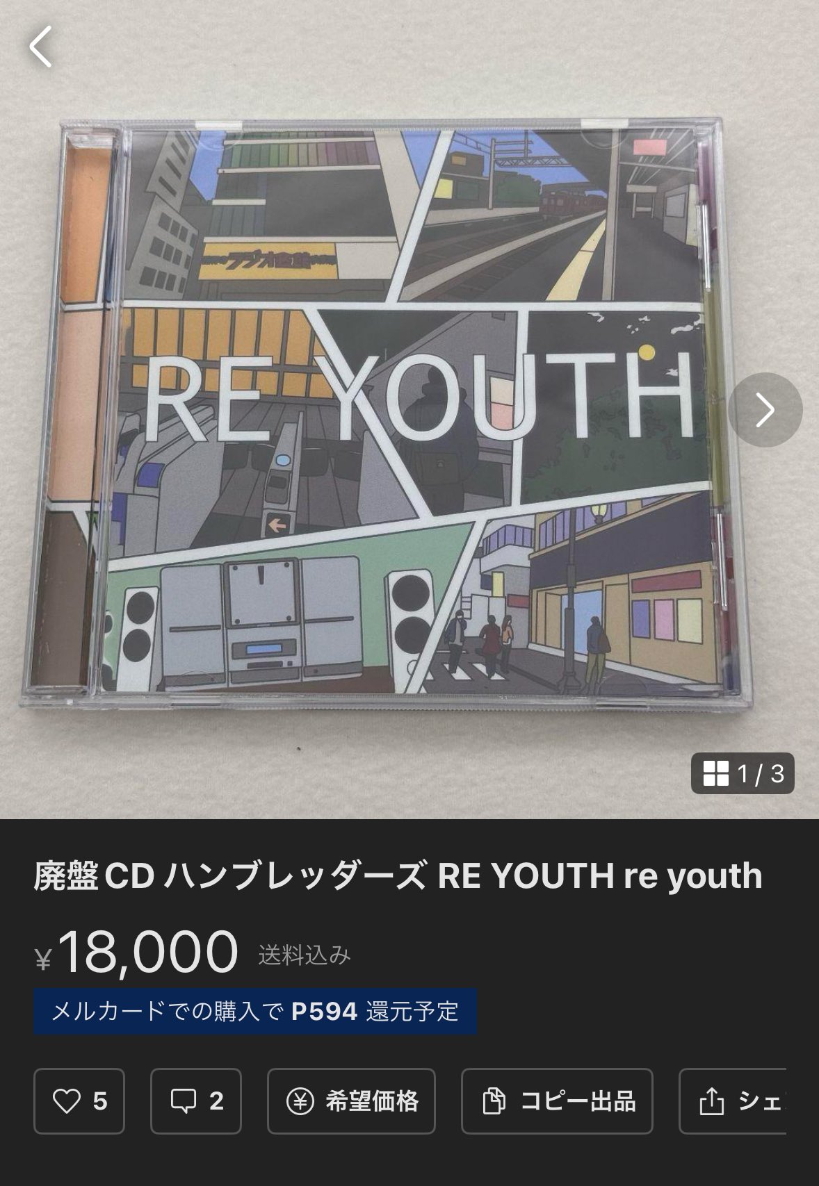 ハンブレッダーズ RE YOUTH 廃盤CD
