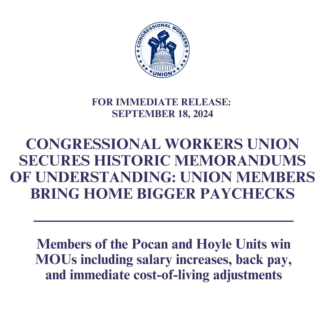 Congressional Workers Union tweet media