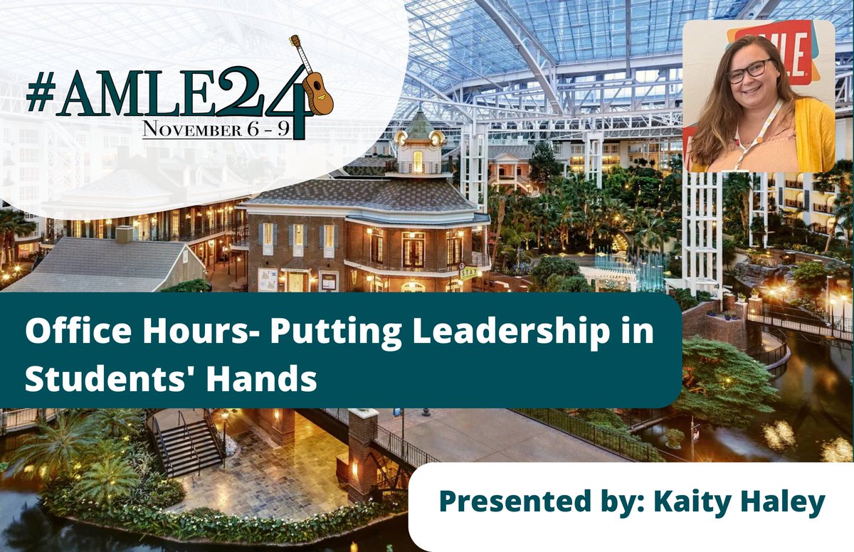 So excited for #AMLE24 and my session on Student Leadership and Office House! Hope to see you there.