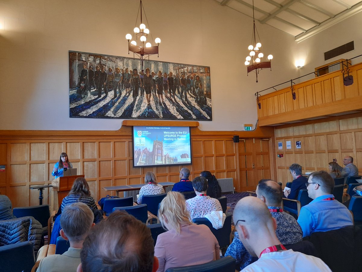 UPSURGE (@upsurge_h2020) on Twitter photo We have just started the #UPSURGE 3-day meeting in beautiful venues of the <a href="/QUBelfast/">Queen's University Belfast 🎓</a>, Northern Ireland. Introductory talks followed by the NBS 🌿demonstrations and Place Labs actions in our demo cities: Budapest, Breda, Belfast, Katowice and Maribor. We have just started the #UPSURGE 3-day meeting in beautiful venues of the <a href="/QUBelfast/">Queen's University Belfast 🎓</a>, Northern Ireland. Introductory talks followed by the NBS 🌿demonstrations and Place Labs actions in our demo cities: Budapest, Breda, Belfast, Katowice and Maribor.