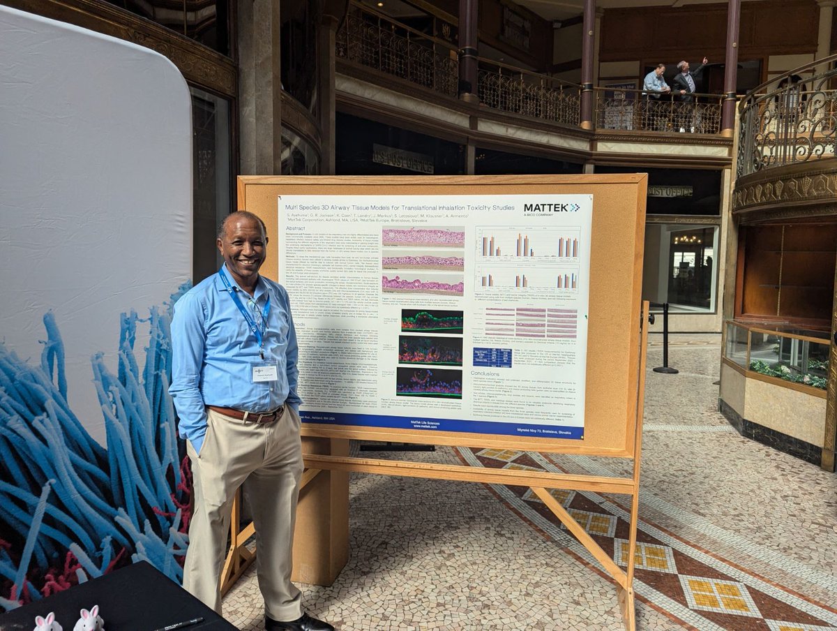 MatTek is exhibiting and presenting this week at the Association of Inhalation Toxicologists Annual Conference. Dr. Seyoum Ayehunie is presenting a poster on the development of multi-species airway tissue models. 

Download the poster: bit.ly/3TxIbtV

#betterscience
