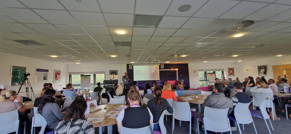 Superb to be at the <a href="/decodeproject/">Decode Project</a> <a href="/lborouniversity/">Loughborough University</a> event today - discussions around developing AI-based care coordination for people with intellectual disabilities and multiple long-term conditions to improve wellbeing 💜 - incredibly impactful research <a href="/NIHRresearch/">National Institute for Health and Care Research</a> ✨️