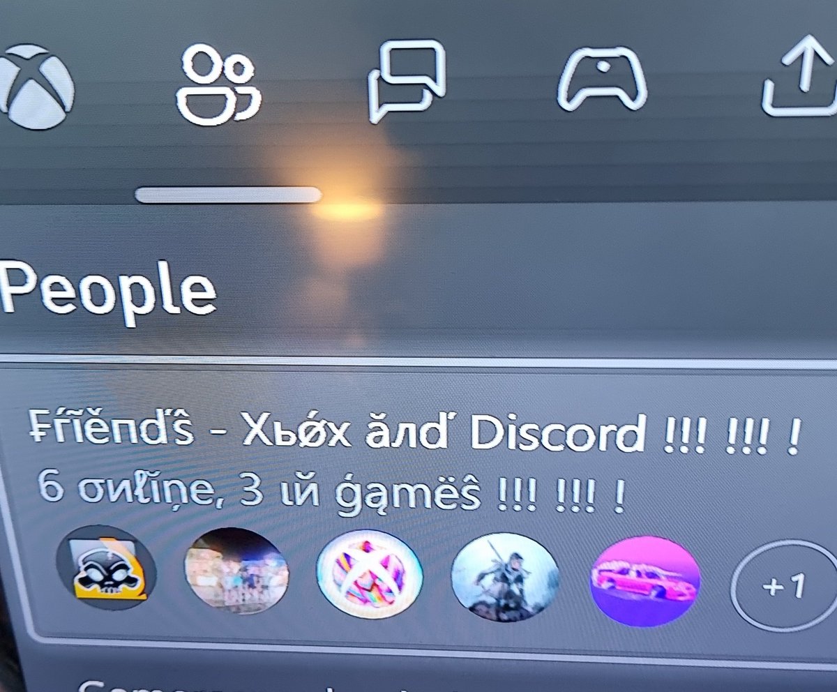 JP9420's tweet photo. @XboxSupport why is the font like this on my series x 😂 https://t.co/dCwmcsgfiv
