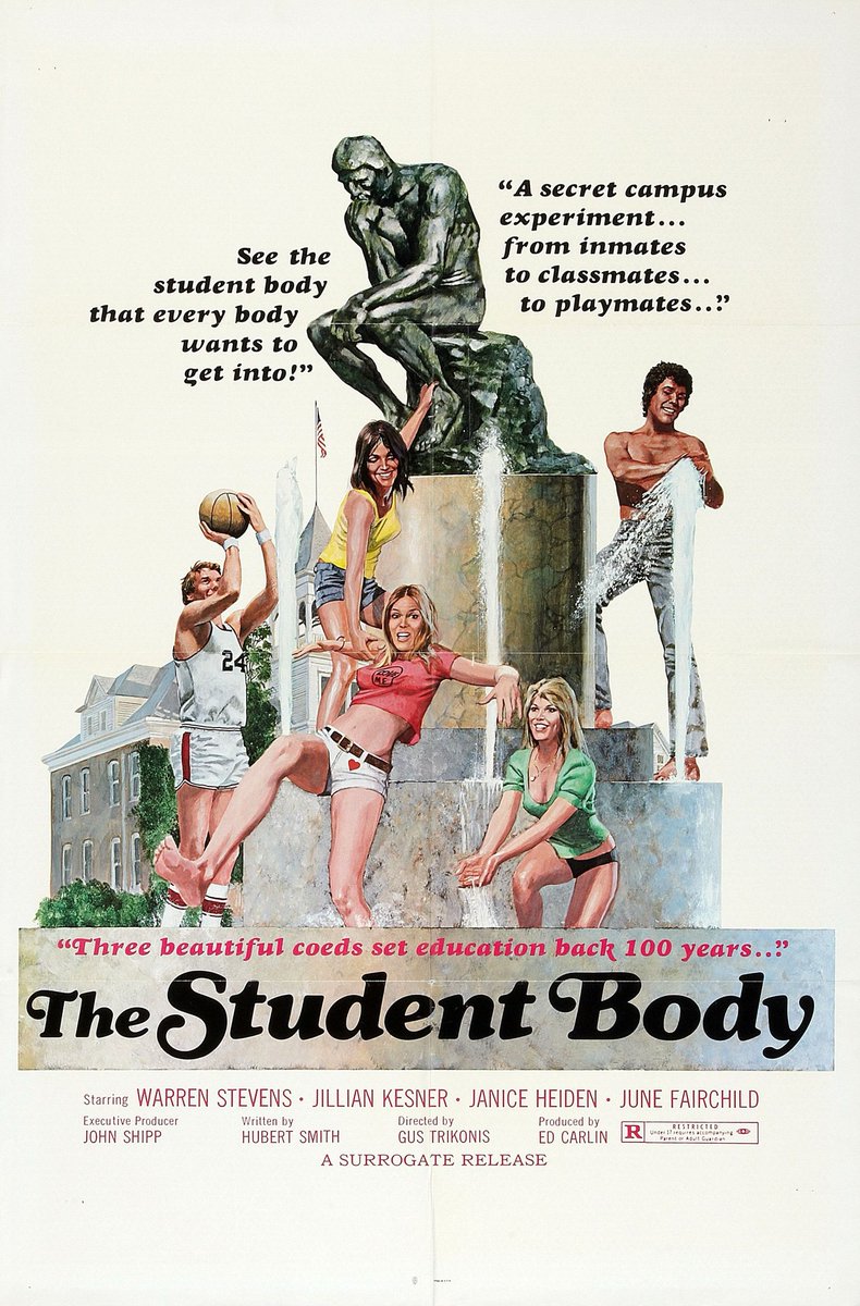 disc_connected's tweet photo. ***ANNOUNCEMENT***
Coming soon on #4K from #DarkForceEntertainment: #TheStudentBody (1976)!
AT LAST THE WORLD'S FIRST COMEDY HORROR MOVIE:
Dark Force has once again uncovered a lost gem...the original 35mm camera negative for this 1976 cult classic! Furthermore it is planned to be the #10 4K Platinum release of the hit series!!
Three female inmates are offered early parole if they become test subjects for a college class. The class professor, Dr. Blalock, is secretly testing an experimental drug on the girls on behalf of a pharmaceutical company.
#BluRay #PhysicalMedia #BluRays #BoutiqueBluRay #CultMovies #DiscConnected #DarkForce #DarkForceEntertainment